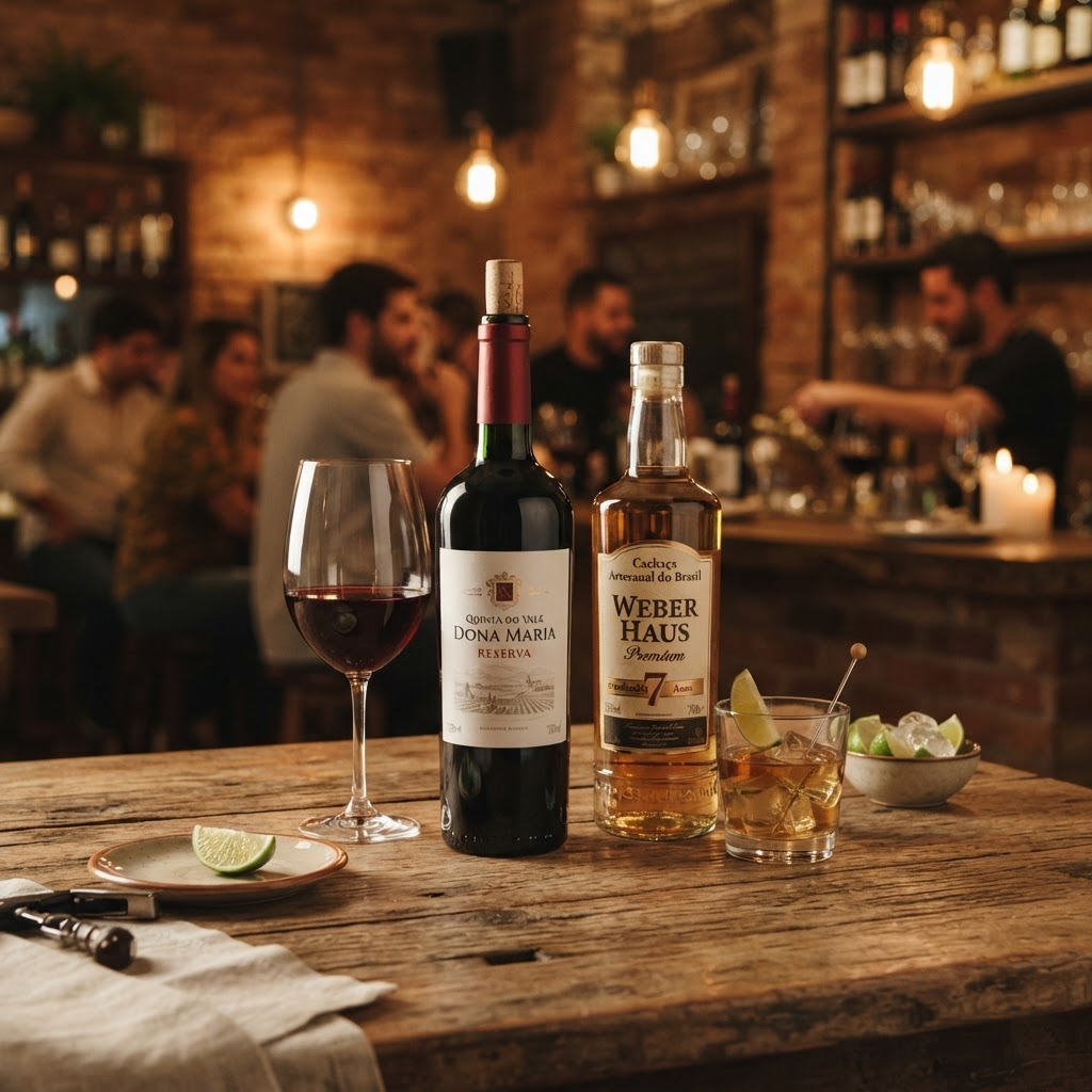 Destilados e Vinhos